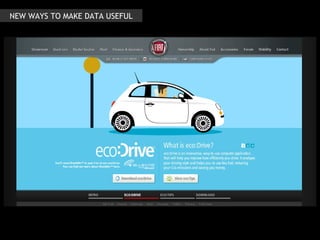 NEW WAYS TO MAKE DATA USEFUL 