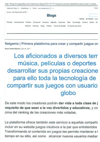 Okuri Ventures & Tetuan Valley - Menciones en medios Sep2011 - Parte B