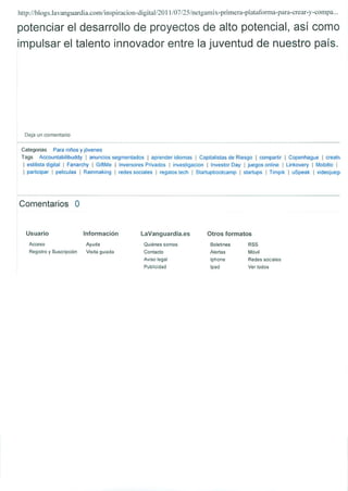 Okuri Ventures & Tetuan Valley - Menciones en medios Sep2011 - Parte B