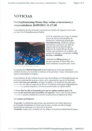 Okuri Ventures & Tetuan Valley - Menciones en medios Sep2011 - Parte B