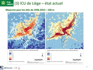(3) ICU de Liège – état actuel
14
Moyenne pour les étés de 1996-2015 – 100 m
 