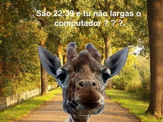 São  17:47  e tu não largas o computador ? ? ? 