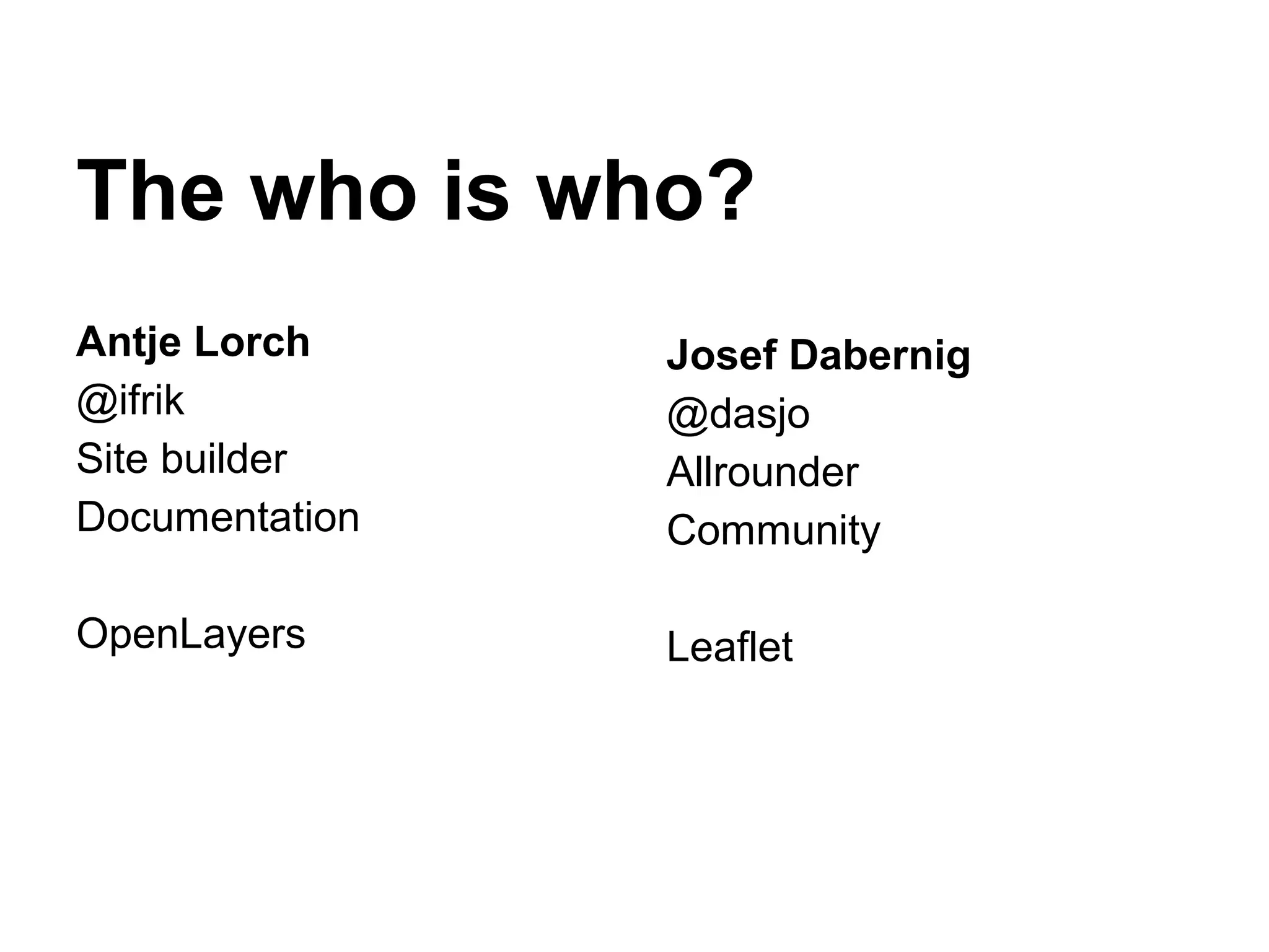 OpenLayers vs. Leaflet | PPT