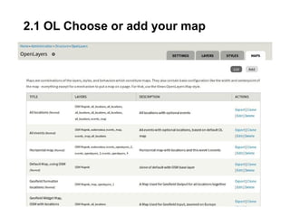 2.1 OL Choose or add your map
 