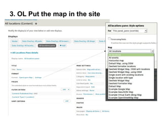 3. OL Put the map in the site
 