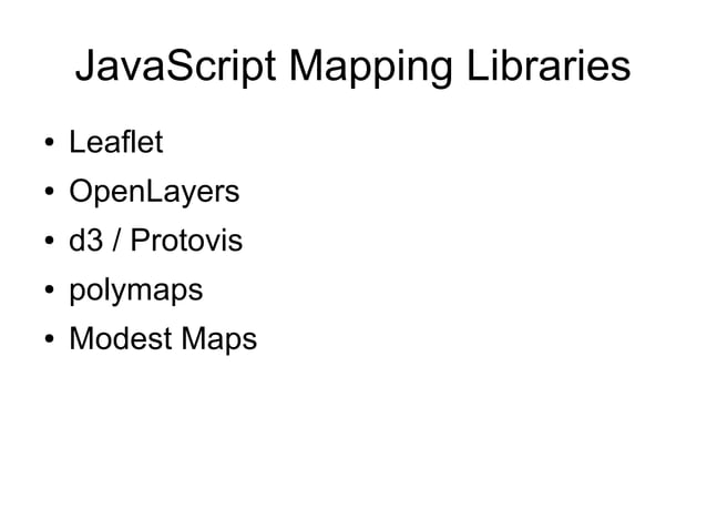 OpenLayers vs. Leaflet | PPT