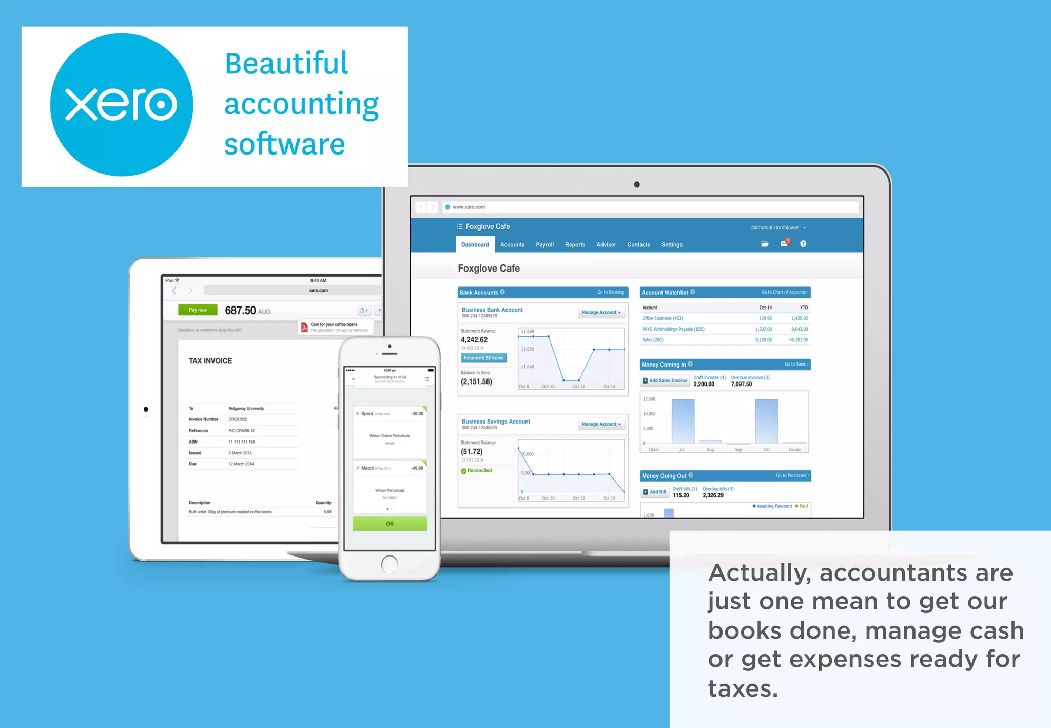 Actually, accountants are
just one mean to get our
books done, manage cash
or get expenses ready for
taxes.
 