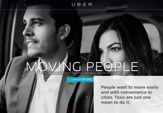 People want to move easily
and with convenience in
cities. Taxis are just one
mean to do it.
 