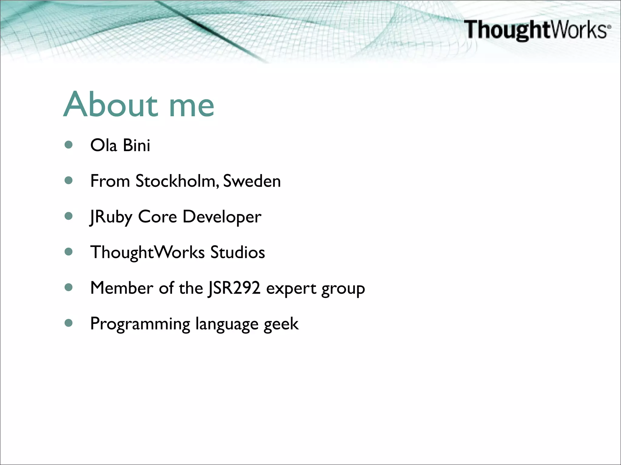 Ola Bini Evolving The Java Platform