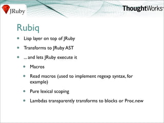 Ola Bini J Ruby Power On The Jvm