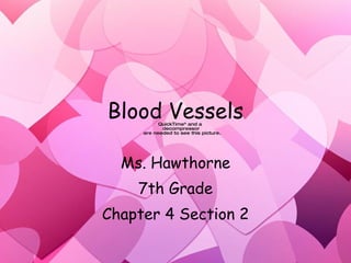Blood Vessels Ms. Hawthorne 7th Grade Chapter 4 Section 2 