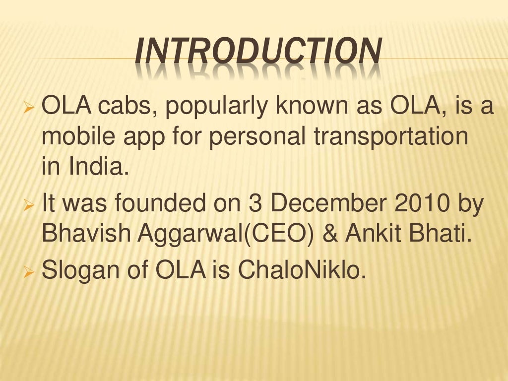 Ola cabs