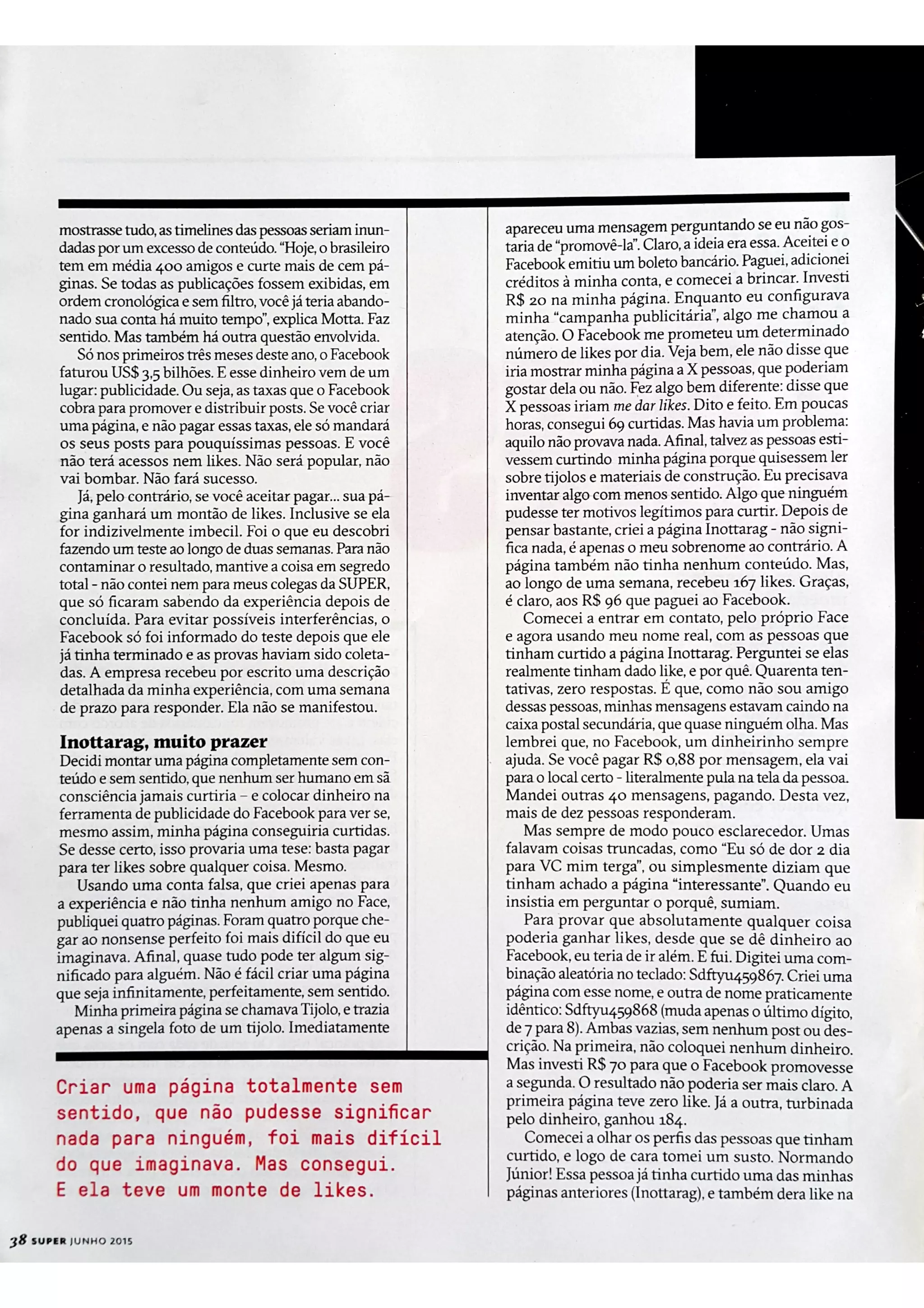 O lado negro do Facebook