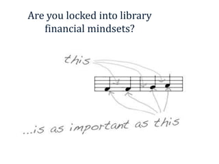 Are you locked into library
financial mindsets?
 