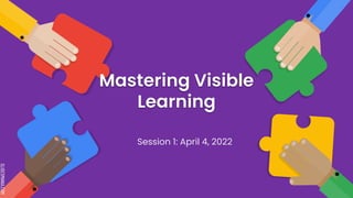 SLIDESMANIA.COM
SLIDESMANIA.COM
Mastering Visible
Learning
Session 1: April 4, 2022
 