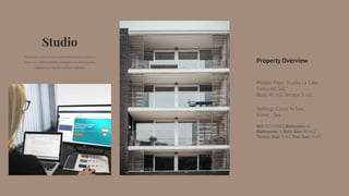 Proactively envisioned multimedia based expertise
and cross media growth strategies visualize quality
intellectual capital without superior.
Middle Floor Studio, La Cala,
Costa del Sol.
Built 40 m2,Terrace 5 m2.
Setting : Close To Sea ,
Views : Sea
Property Overview
Ref: R3269083, Bedrooms: 0,
Bathrooms: 1, Built Size: 40 m2,
Terrace Size: 5 m2, Plot Size: 0 m2
 