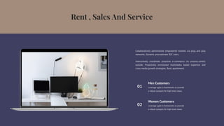 Collaboratively administrate empowered markets via plug and play
networks. Dynamic procrastinate B2C users.
Interactively coordinate proactive e-commerce via process-centric
outside. Proactively envisioned multimedia based expertise and
cross-media growth strategies. Basic apartement.
Men Customers
Leverage agile is frameworks to provide
a robust synopsis for high level views.
01
Women Customers
Leverage agile is frameworks to provide
a robust synopsis for high level views.
02
 