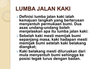 Jalan kaki lumba Lumba