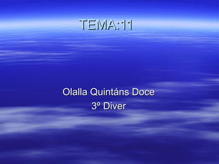TEMA:11



Olalla Quintáns Doce
       3º Diver
 