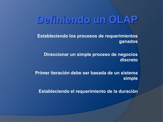 Definiendo un OLAP ,[object Object]