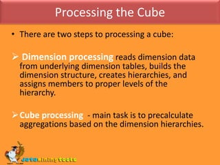 MS SQL SERVER: Olap cubes and data mining | PPT
