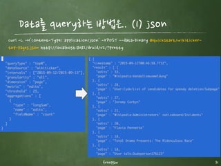 Druid에서 제공하는 관리화면
freepsw 31
 