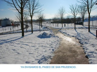 YA DIVISAMOS EL PASEO DE SAN PRUDENCIO.
 