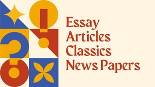 Essay
Articles
Classics
NewsPapers
 