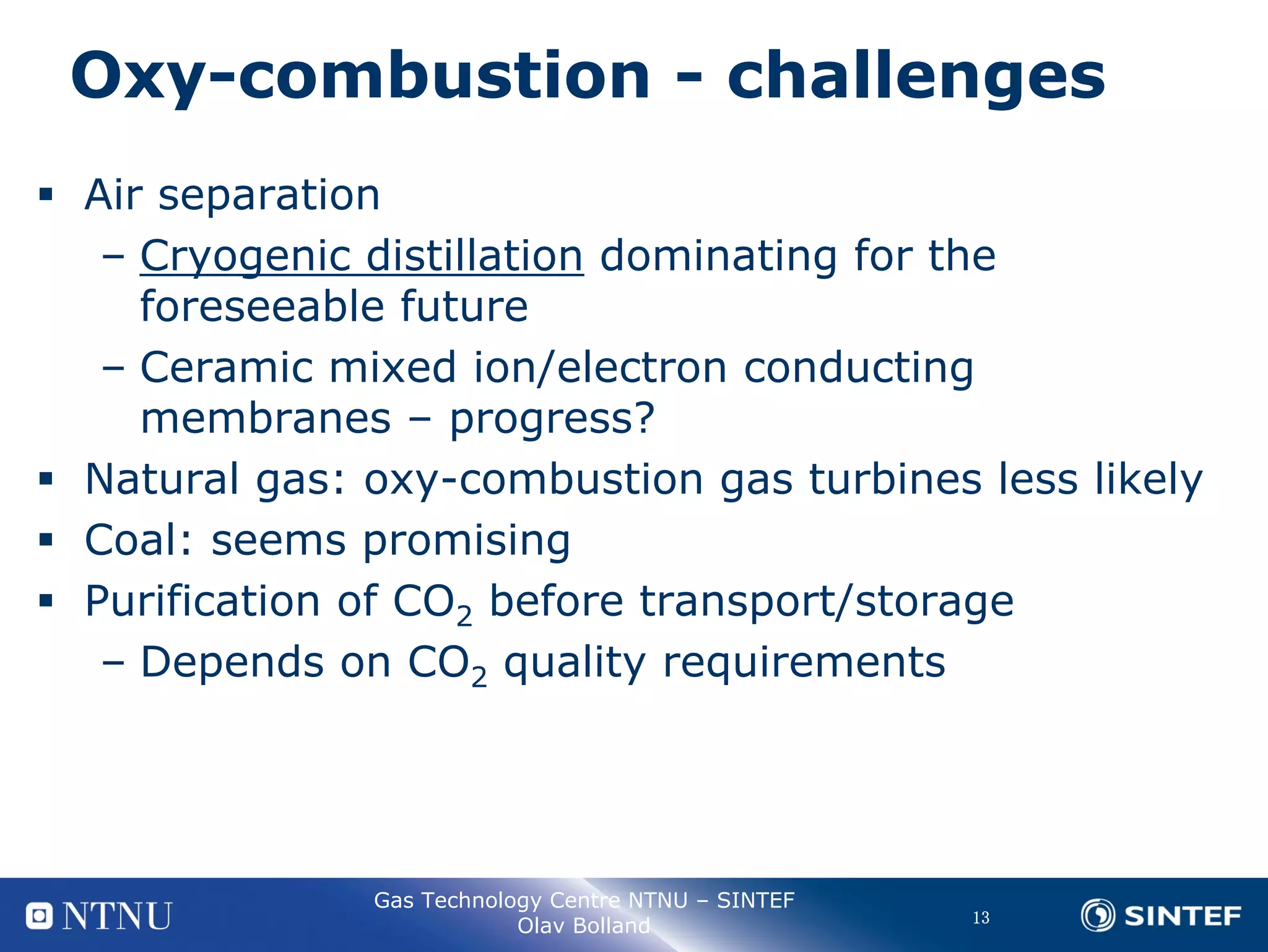 The potential of different capture technologies