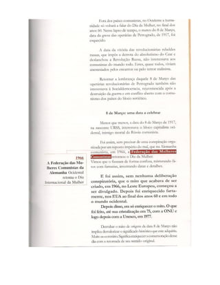 Dia Internacional da Mulheres