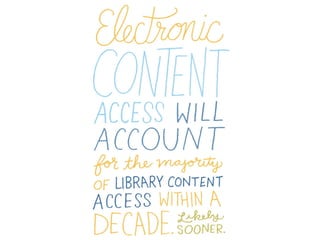 Ohio's Excellent Libraries Need Excellent Electronic Content
