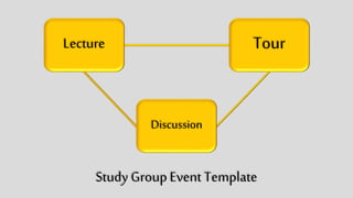 Study Group Event Template
Lecture Tour
Discussion
 