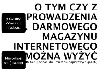 Olej blogi, rób magazyn