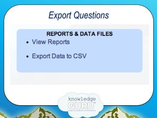 Export Questions
 