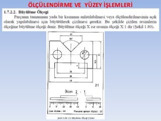 ÖLÇÜLENDİRME VE YÜZEY İŞLEMLERİ
 