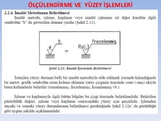 ÖLÇÜLENDİRME VE YÜZEY İŞLEMLERİ
 