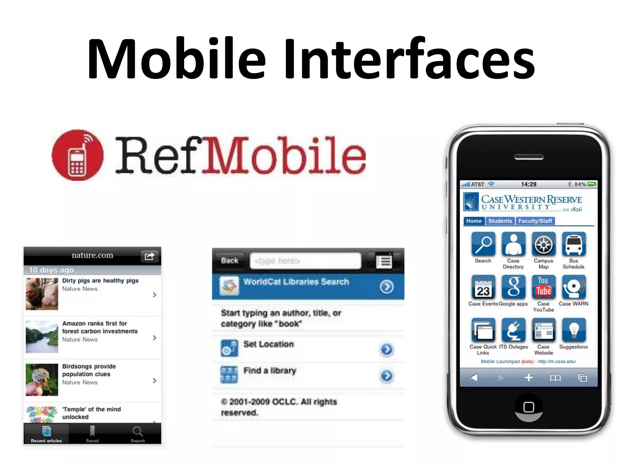 Mobile Interfaces
