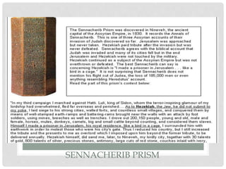 SENNACHERIB PRISM
 
