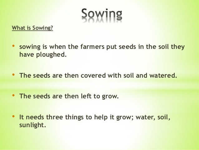 Image result for What is sowing