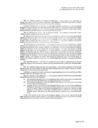 Old architecture law ra 1581 545[1] | PDF