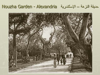 Nouzha Garden - Alexandria ‫حديقة النزهة – السكندرية‬
 