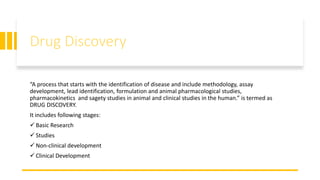 Drug Discovery And Development | PPTX