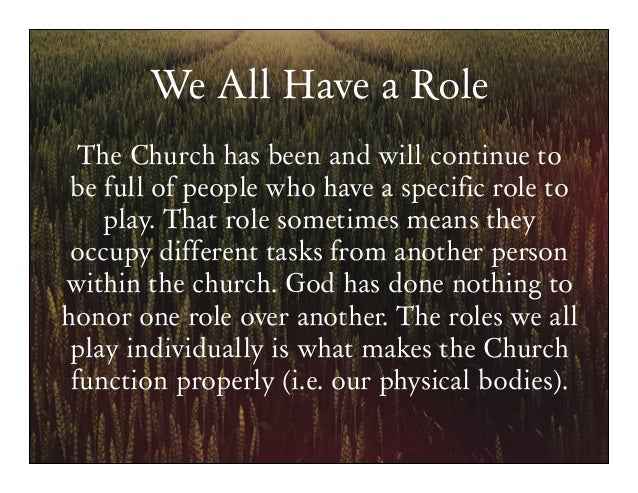 Roles And Responsibilities In The Church - Lessons - Blendspace
