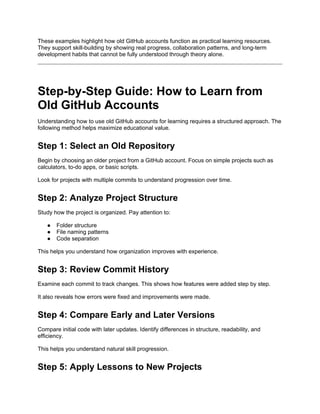 Old GitHub Accounts – Everything You Need to Know Today.docx