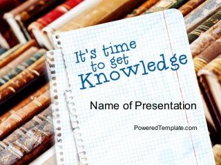 Name of Presentation
PoweredTemplate.com
 