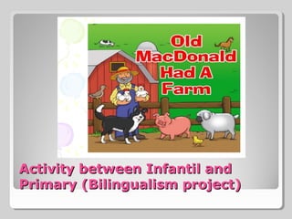 Activity between Infantil andActivity between Infantil and
Primary (Bilingualism project)Primary (Bilingualism project)
 