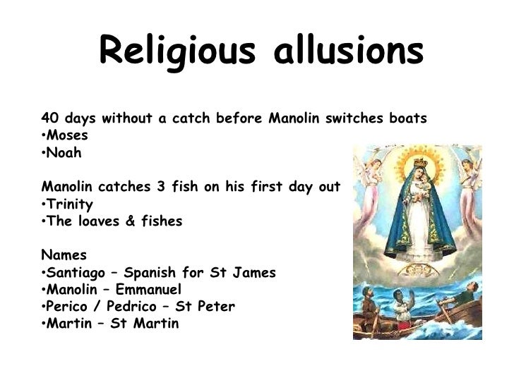 biblical allusion in old man and the sea Interpret figures of speech (eg, literary, biblical, and mythological allusions) in context b use the relationship between particular words (eg, synonym/antonym, analogy) to better understand each of the words. biblical allusion in old man and the sea Interpret figures of speech (eg, literary, biblical, and mythological allusions) in context b use the relationship between particular words (eg, synonym/antonym, analogy) to better understand each of the words.