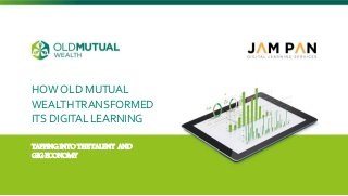 HOWOLD MUTUAL
WEALTHTRANSFORMED
ITS DIGITALLEARNING
TAPPINGINTOTHETALENT AND
GIGECONOMY
 