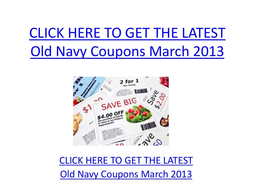 Old navy coupon code printable