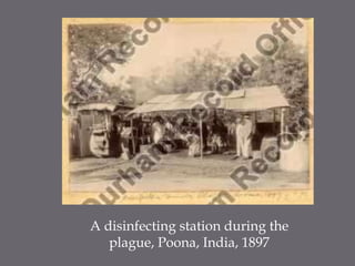 A disinfecting station during the plague, Poona, India, 1897 